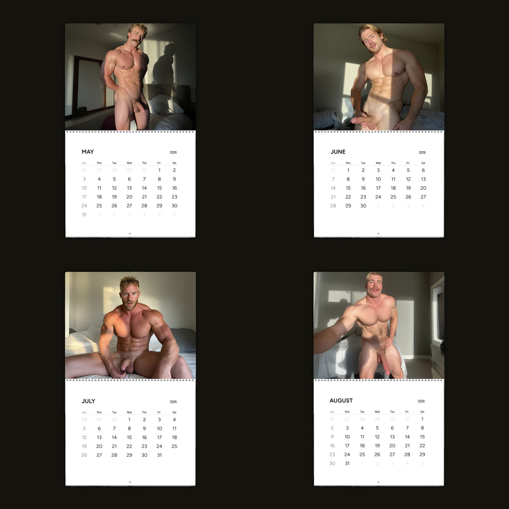 XXL Boys Club: In The Bedroom 2026 Wall Calendar