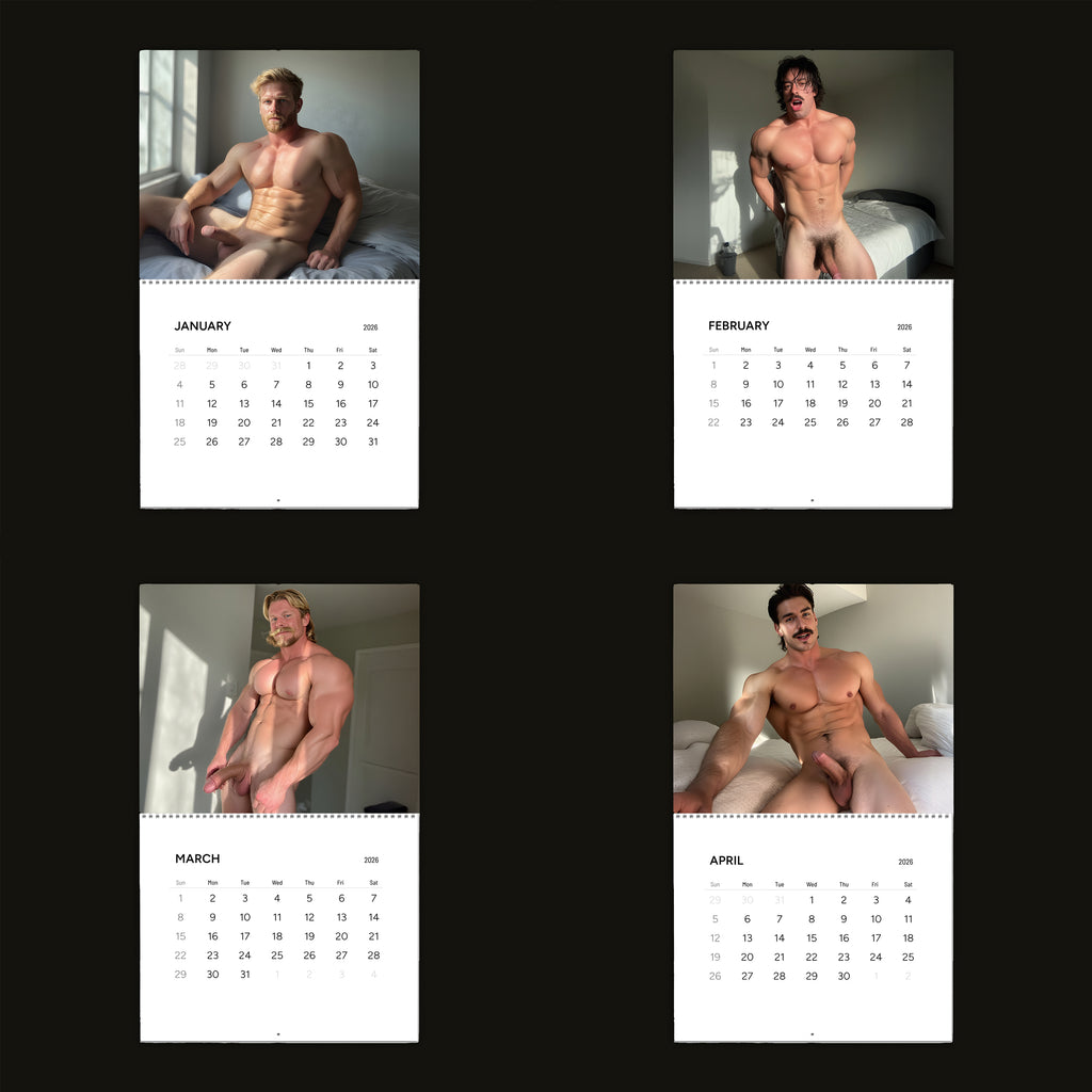XXL Boys Club: In The Bedroom 2026 Wall Calendar