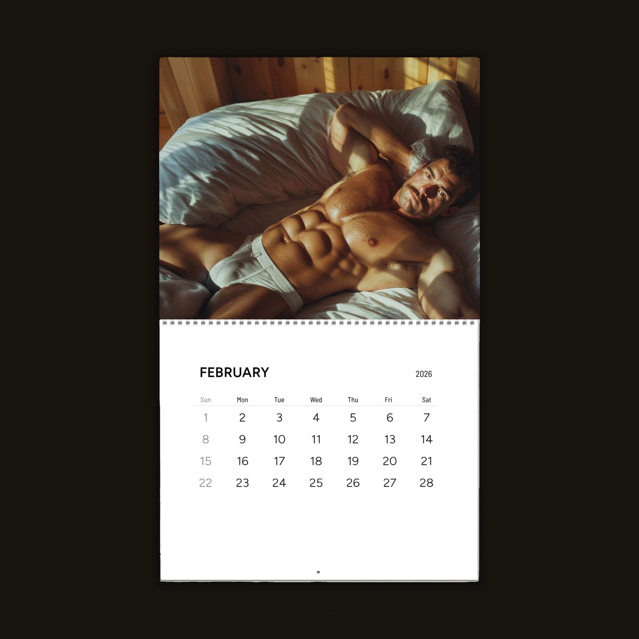 XXL Boys Club: In Tighty Whities 2026 Wall Calendar