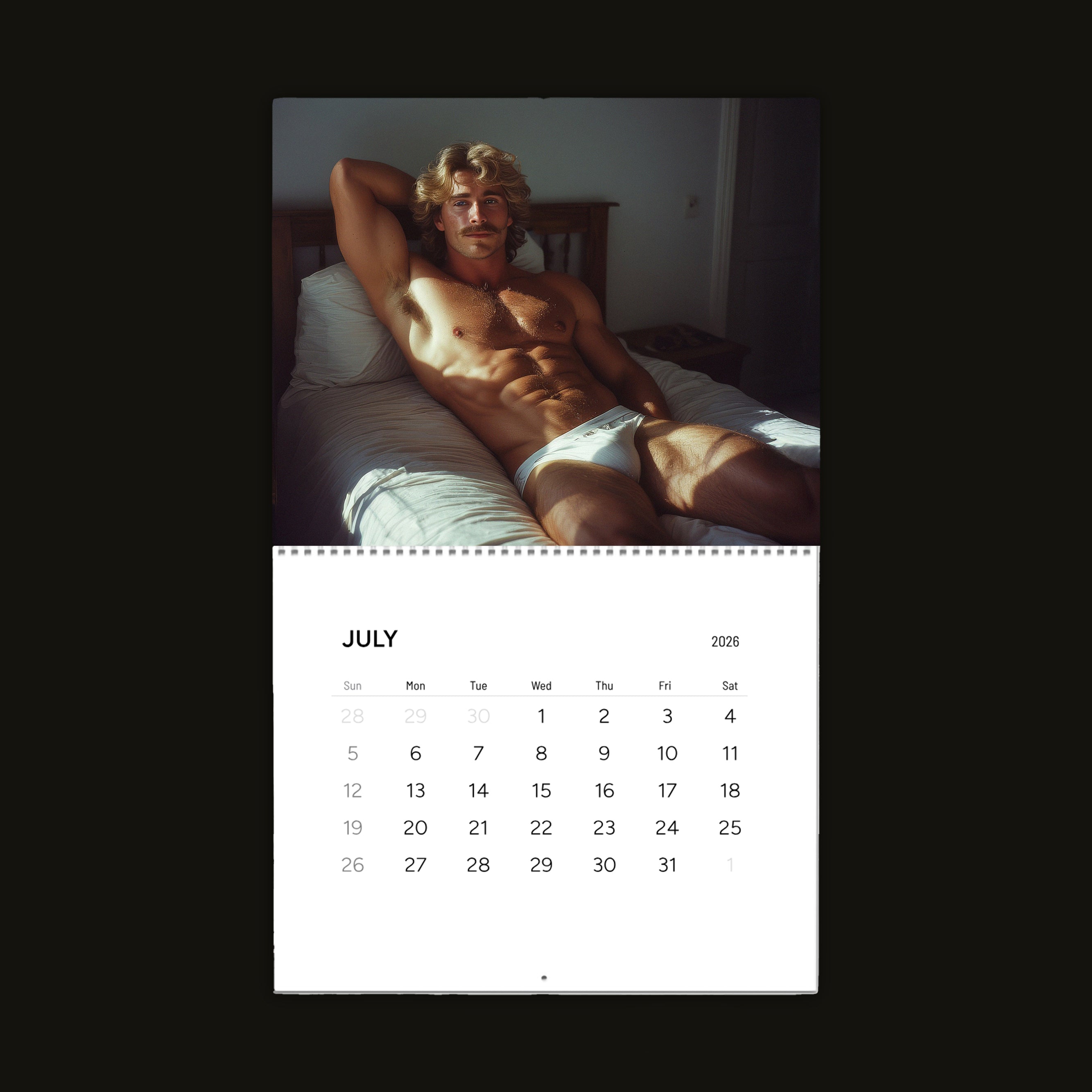 XXL Boys Club: In Tighty Whities 2026 Wall Calendar