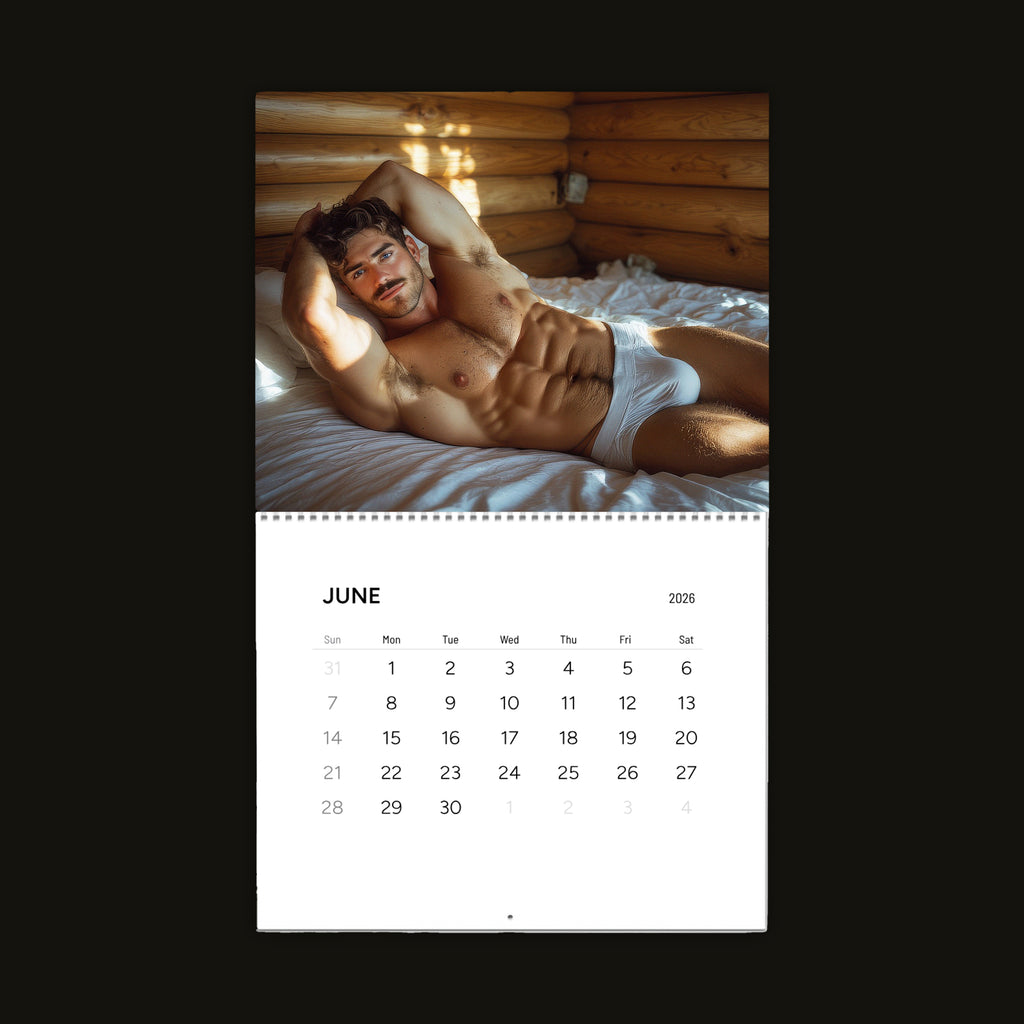 XXL Boys Club: In Tighty Whities 2026 Wall Calendar