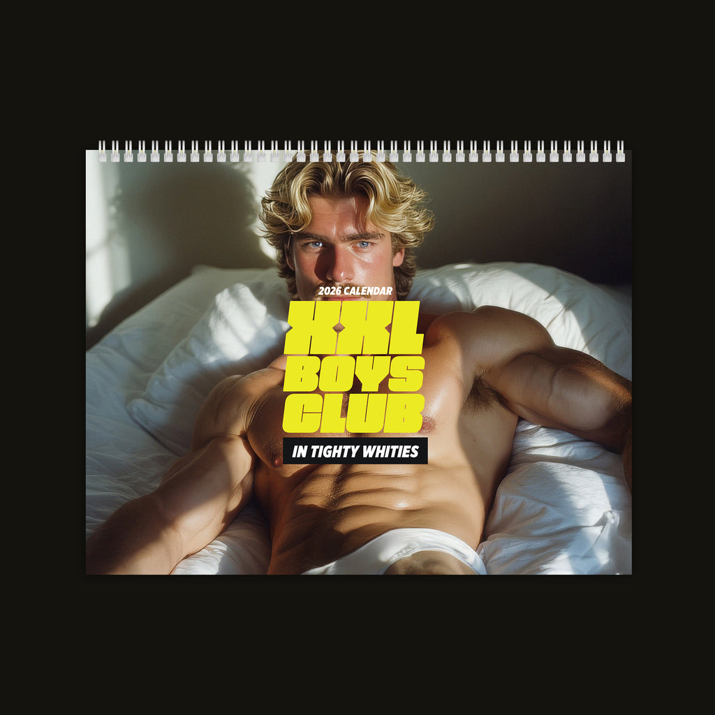 XXL Boys Club: In Tighty Whities 2026 Wall Calendar