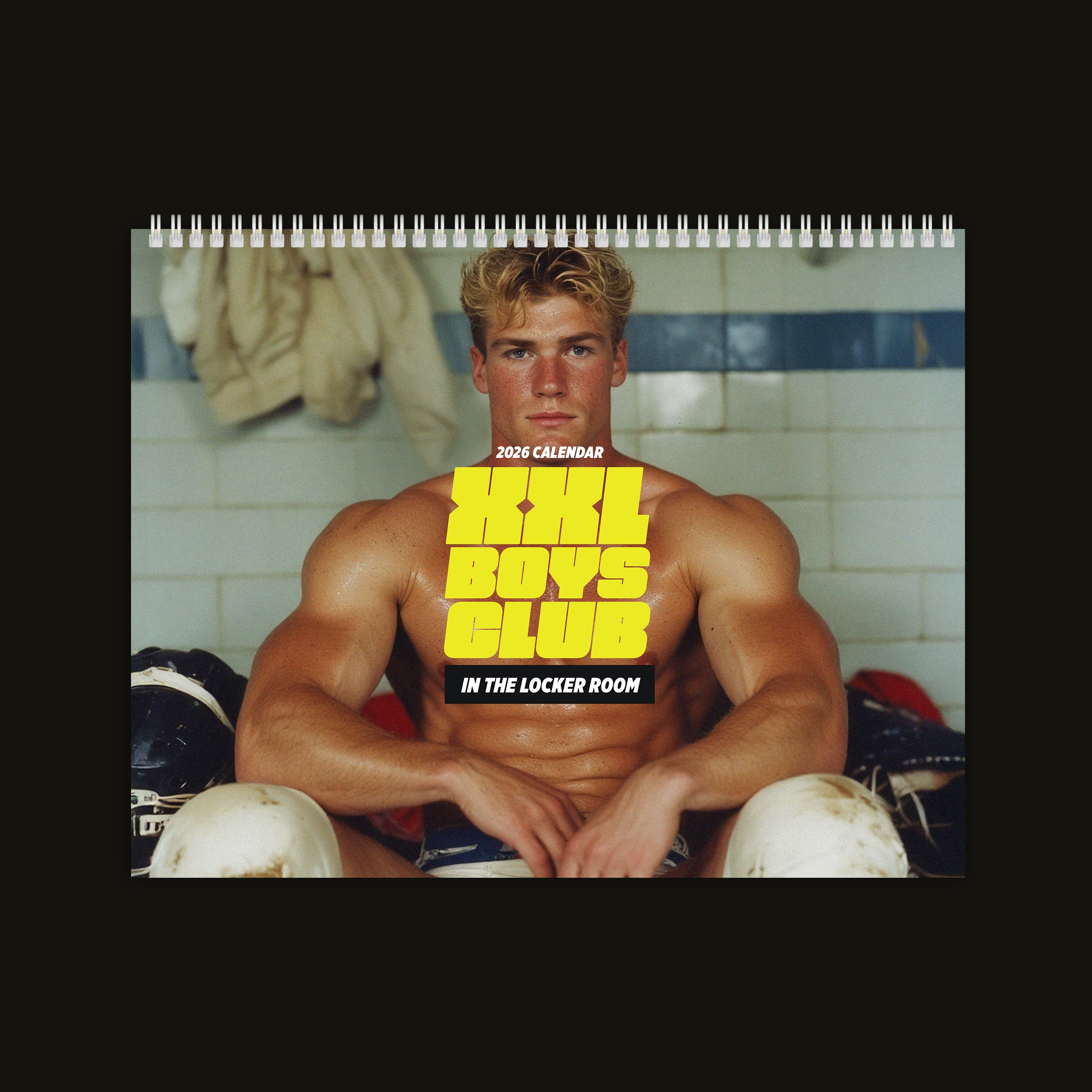 XXL Boys Club: In The Locker Room 2026 Wall Calendar (Explicit Version)
